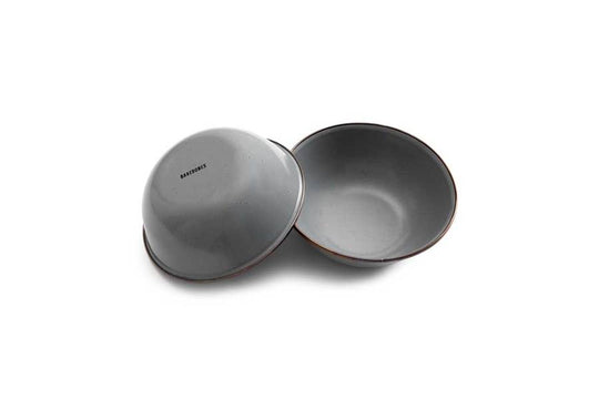 Barebones - Enamel Bowl Set of 2 - Slate Grey - Barebones - CKW-357-SL -Caravan World
