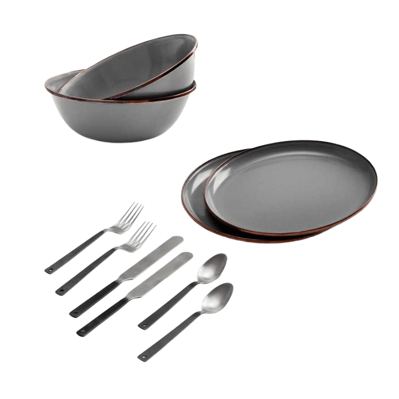 Barebones Enamel Dining Set - Slate Grey - Hema Maps - Bundle - Digital - CWBOM-03 -Caravan World