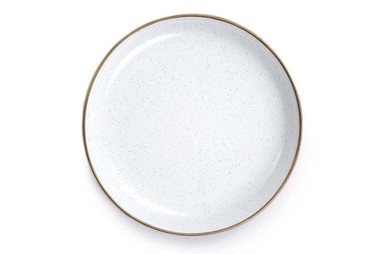 Barebones - Enamel Salad Plate Set of 2 - Eggshell - Barebones - CKW-392-EW -Caravan World