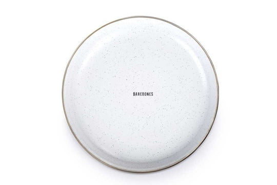 Barebones - Enamel Salad Plate Set of 2 - Eggshell - Barebones - CKW-392-EW -Caravan World