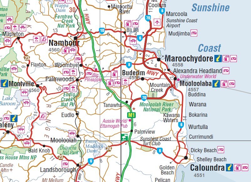 Brisbane & Region Map - Hema Maps - Maps - 9781876413859 - Caravan World