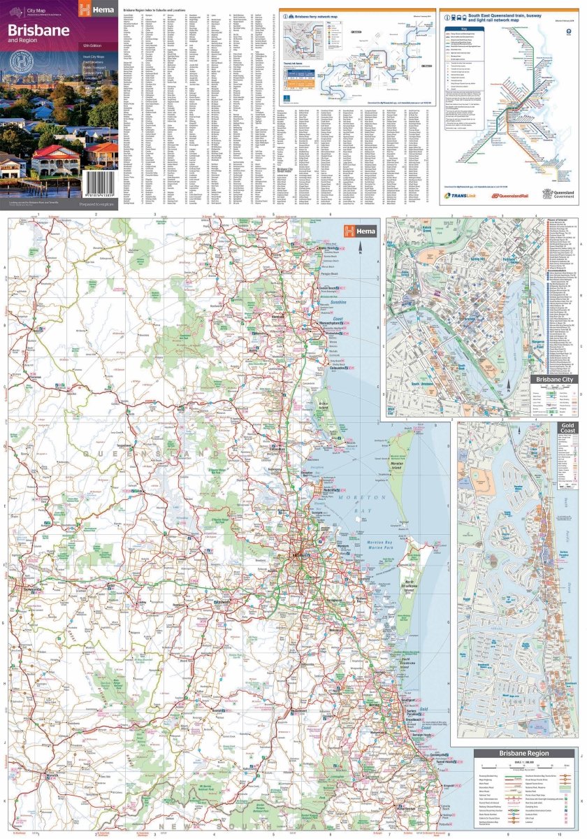 Brisbane & Region Map - Hema Maps - Maps - 9781876413859 - Caravan World