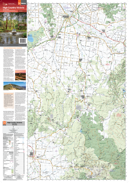 The Victorian High Country - North Western Map - OE
