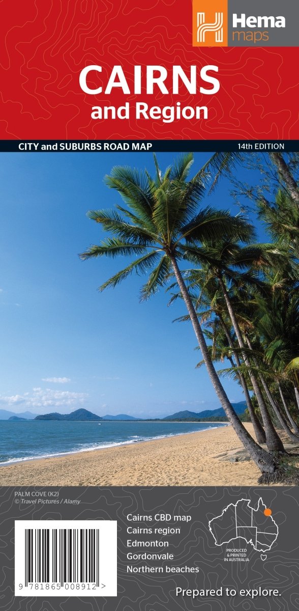 Cairns & Region Map - Hema Maps - Maps - 9781865008912 - Caravan World