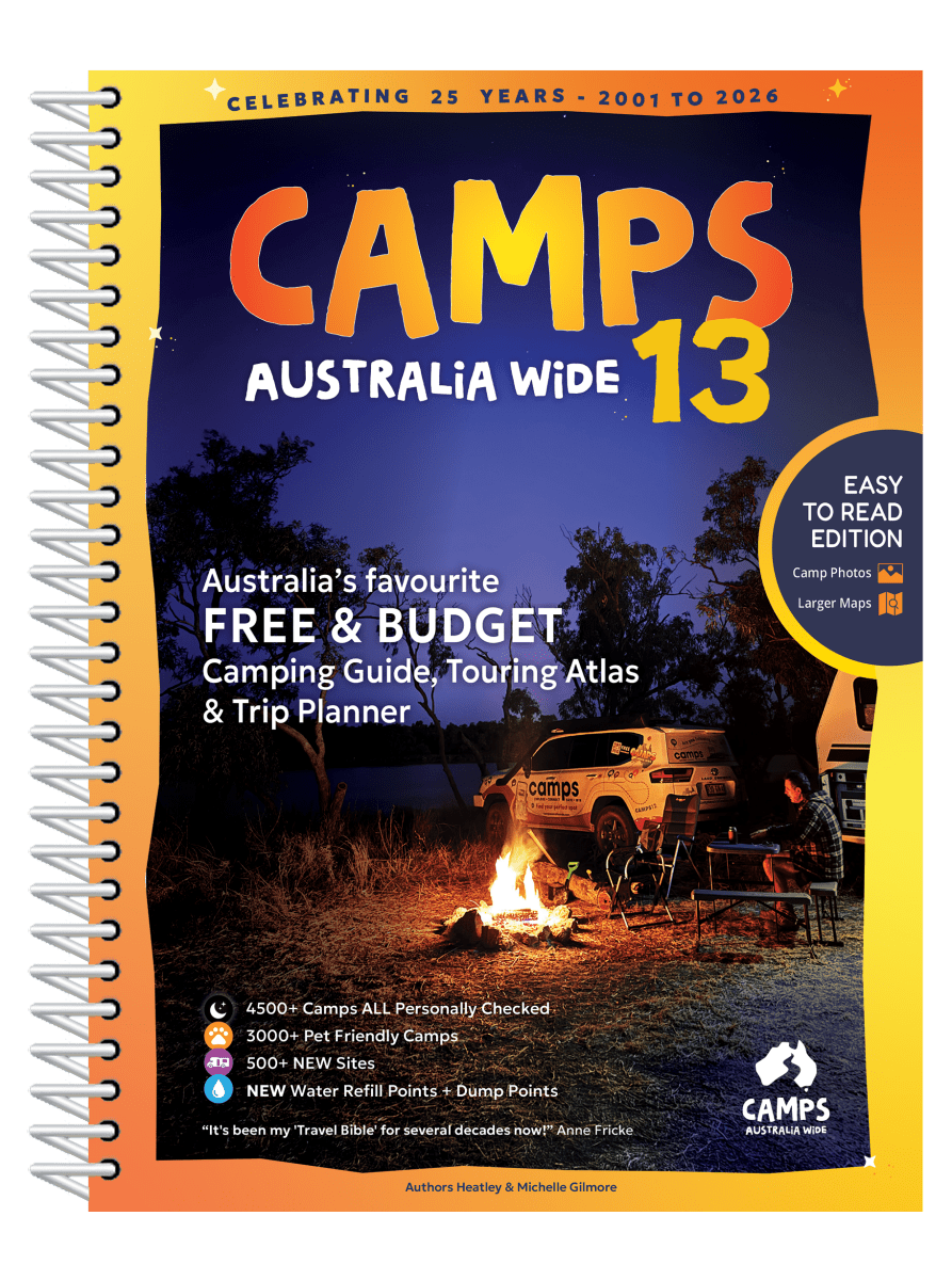 Camps 13 Easy to Read, Campsite photos and larger maps (B4) - Camps Australia Wide - 9780994532794 - Caravan World