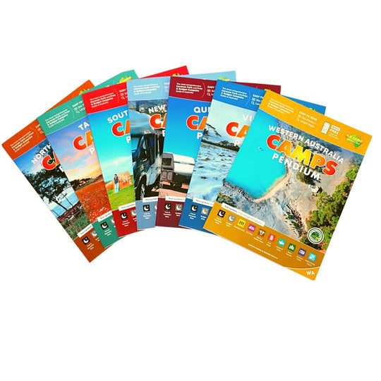 CAMPSPendium: Boxed Set of 7 State Guides - Camps Australia Wide - 9780994532756 - Caravan World