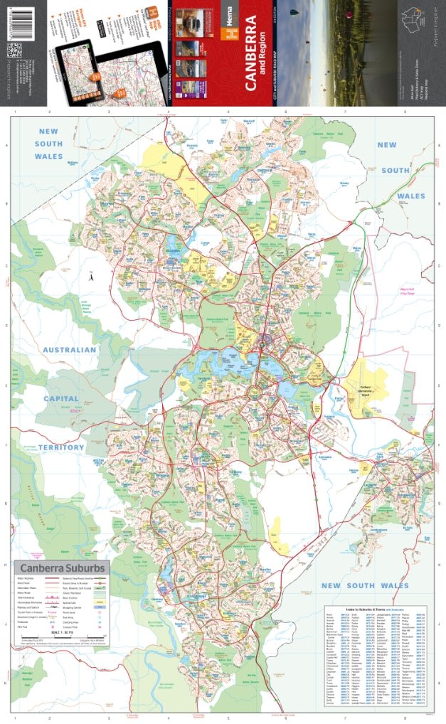 Canberra & Region Map - Hema Maps - Maps - 9781865006772 - Caravan World