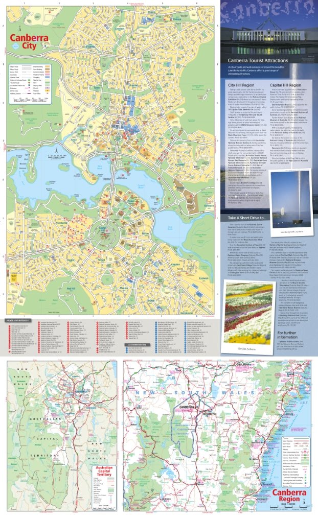 Canberra & Region Map - Hema Maps - Maps - 9781865006772 - Caravan World