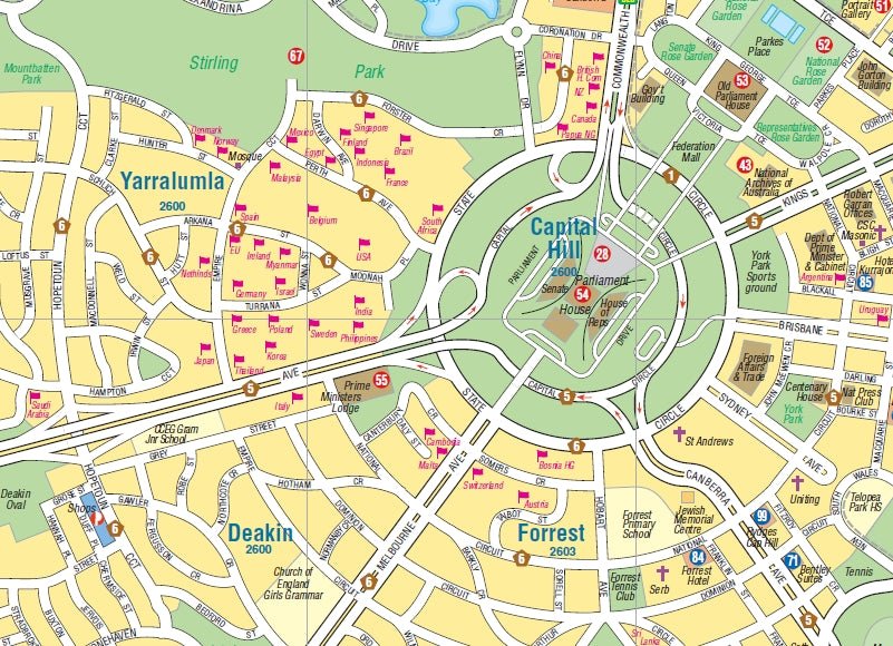 Canberra & Region Map - Hema Maps - Maps - 9781865006772 - Caravan World