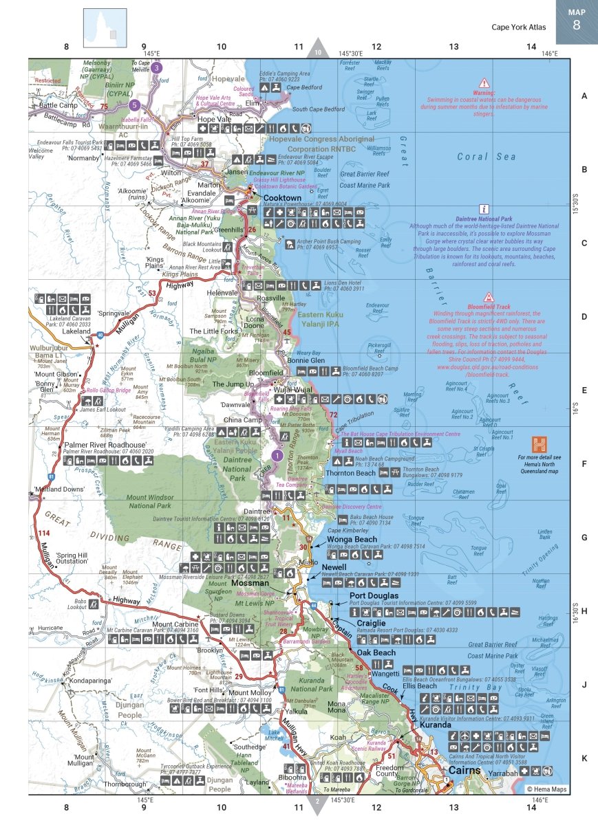 Cape York Atlas & Guide - Hema Maps - Books - 9781876413439 - Caravan World