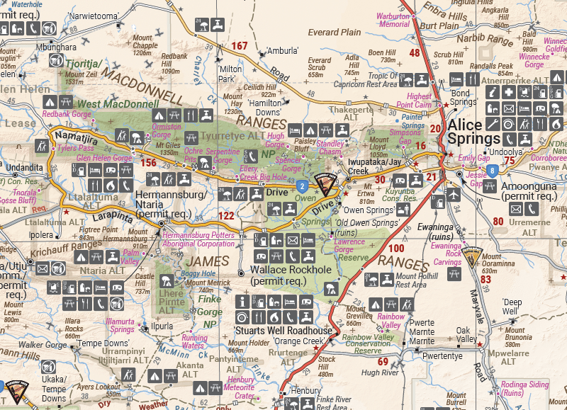 Central Australia Map - Hema Maps - Maps - 9781925625738 - Caravan World