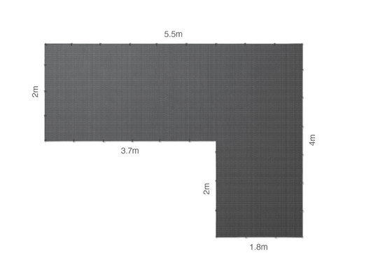 CGear L-Shape Multimat - Outdoor Camping Mat - 5.5m - Cgear - CGELSHAPE5M -Caravan World