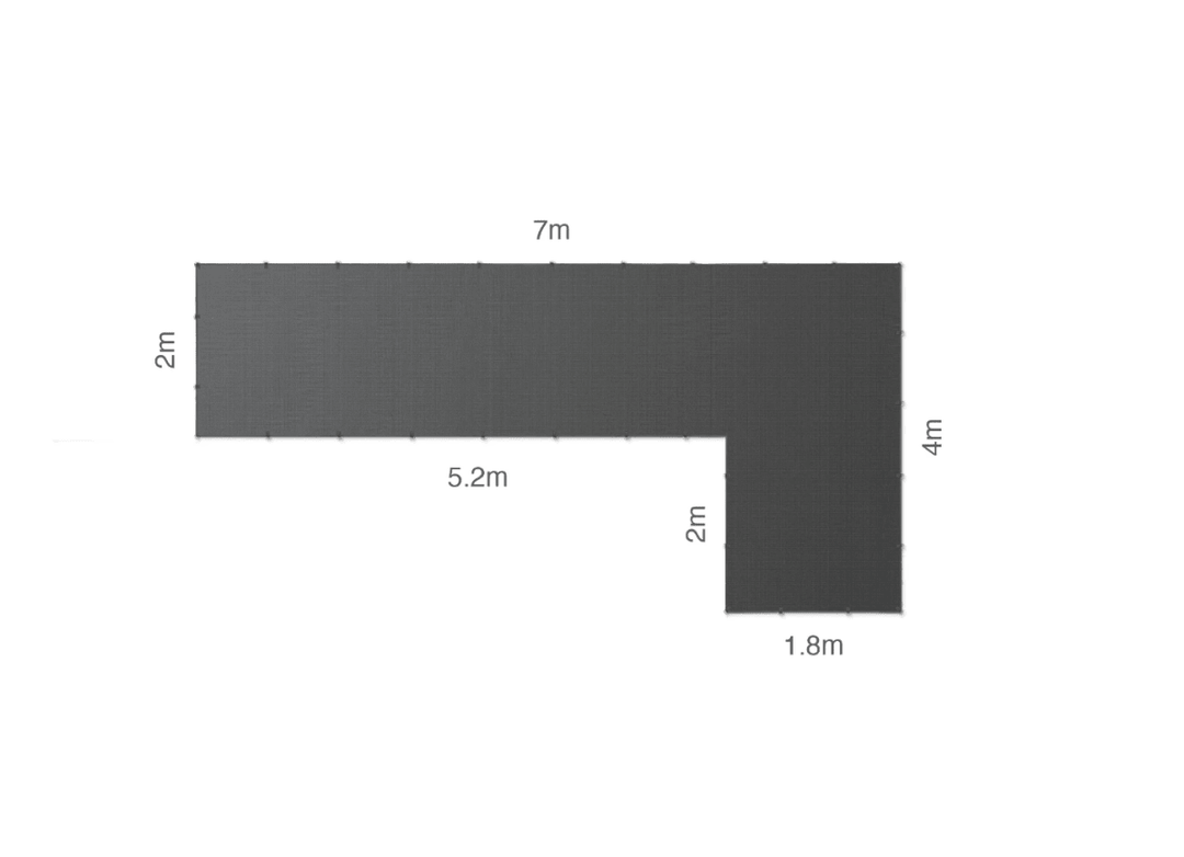 CGear L-Shape Multimat - Outdoor Camping Mat - 7m - Cgear - CGELSHAPE7M -Caravan World