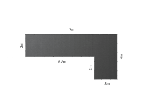 CGear L-Shape Multimat - Outdoor Camping Mat - 7m - Cgear - CGELSHAPE7M -Caravan World