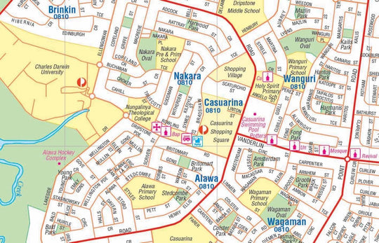 Darwin & Region Map - Hema Maps - Maps - 9781865006338 - Caravan World