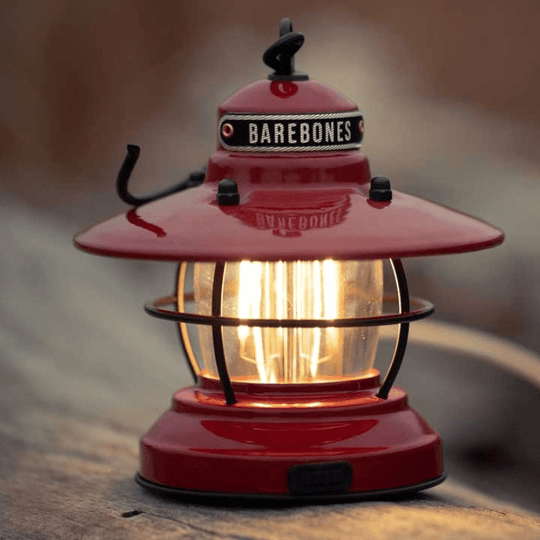 EDISON MINI LANTERN - Barebones - LIV-274-RED -Caravan World