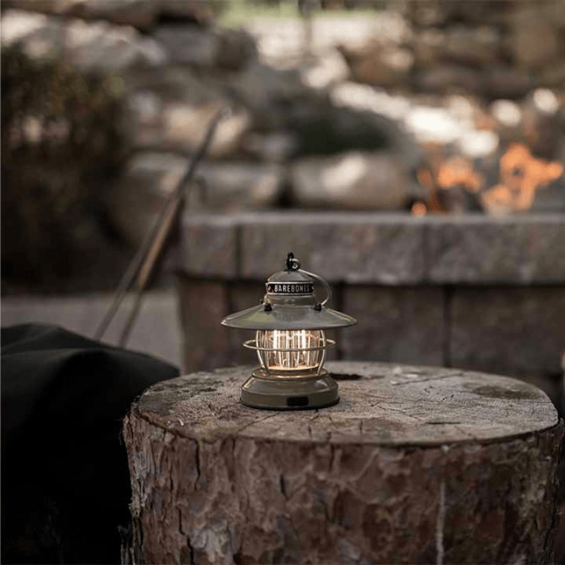 EDISON MINI LANTERN - Barebones - LIV-274-RED -Caravan World
