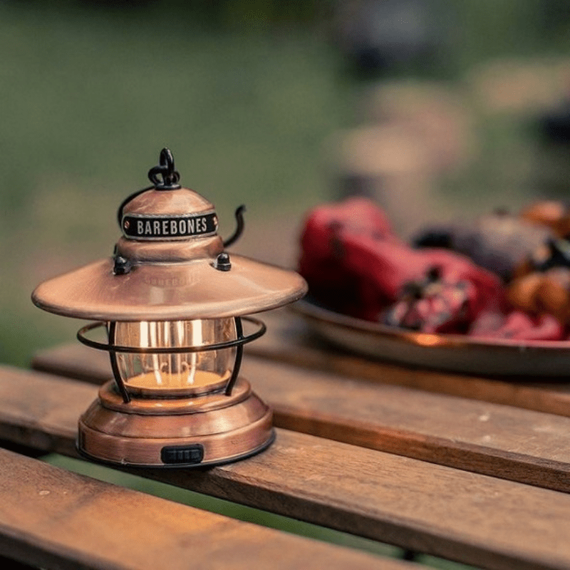 EDISON MINI LANTERN - Barebones - LIV-274-RED -Caravan World