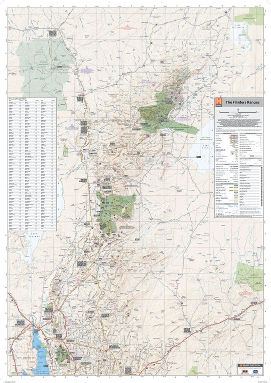 Flinders Ranges Map - Hema Maps - Maps - 9321438001607 - Caravan World