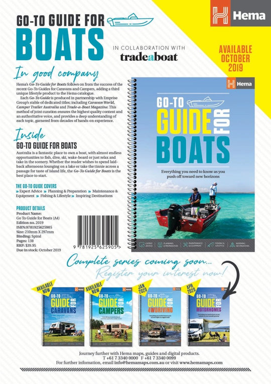 Go - To - Guide for Boats - Hema Maps - Books - 9781925625905 - Caravan World
