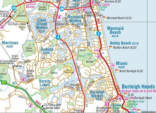 Gold Coast & Region Map - Hema Maps - Maps - 9781925625059 - Caravan World