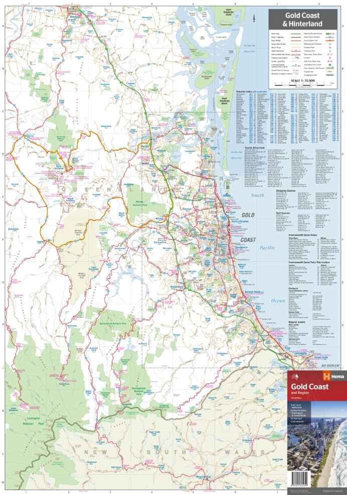 Gold Coast & Region Map - Hema Maps - Maps - 9781925625059 - Caravan World