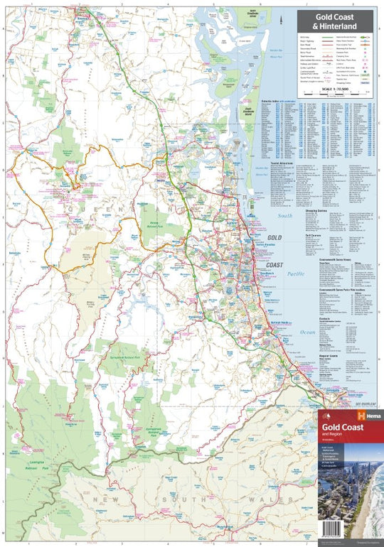 Gold Coast & Region Map - Hema Maps - Maps - 9781925625059 - Caravan World