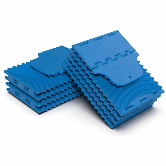 GoTreads XL Folding Recovery Boards Blue - (1x Pair) in Storage Bag - GoTreads - GT9XL-BUNDLE-BLUE -Caravan World Australia