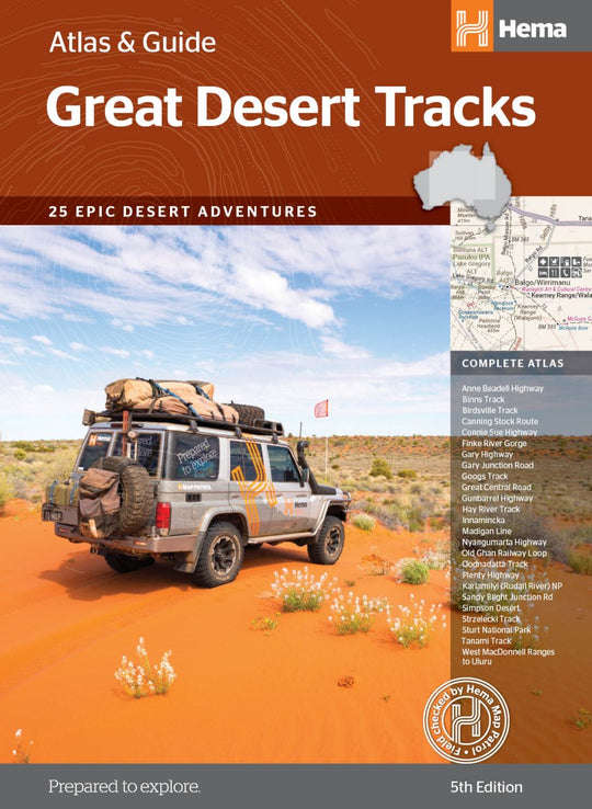 Great Desert Tracks Atlas & Guide (5th edition) - Hema Maps - Books - 9781876413637 - Caravan World