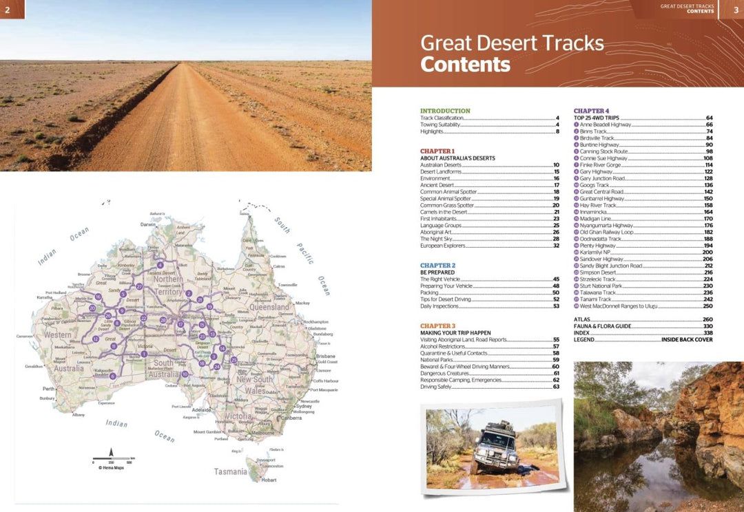 Great Desert Tracks Atlas & Guide - Hema Maps - Books - 9781922668868 - Caravan World