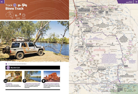 Great Desert Tracks Atlas & Guide - Hema Maps - Books - 9781922668868 - Caravan World
