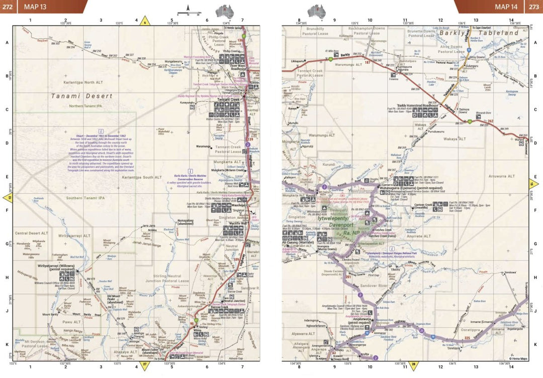 Great Desert Tracks Atlas & Guide - Hema Maps - Books - 9781922668868 - Caravan World