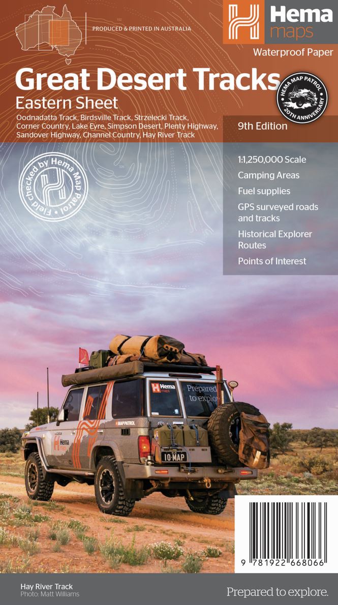 Great Desert Tracks Eastern Sheet - Hema Maps - Maps - 9781922668066 - Caravan World