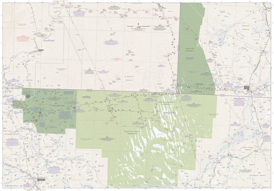 Great Desert Tracks Simpson Desert - Hema Maps - Maps - 9781922668073 - Caravan World