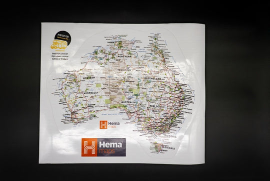 Hema Sticker Map (440mm x 375mm) - Hema Maps - 9781923354029 - Caravan World