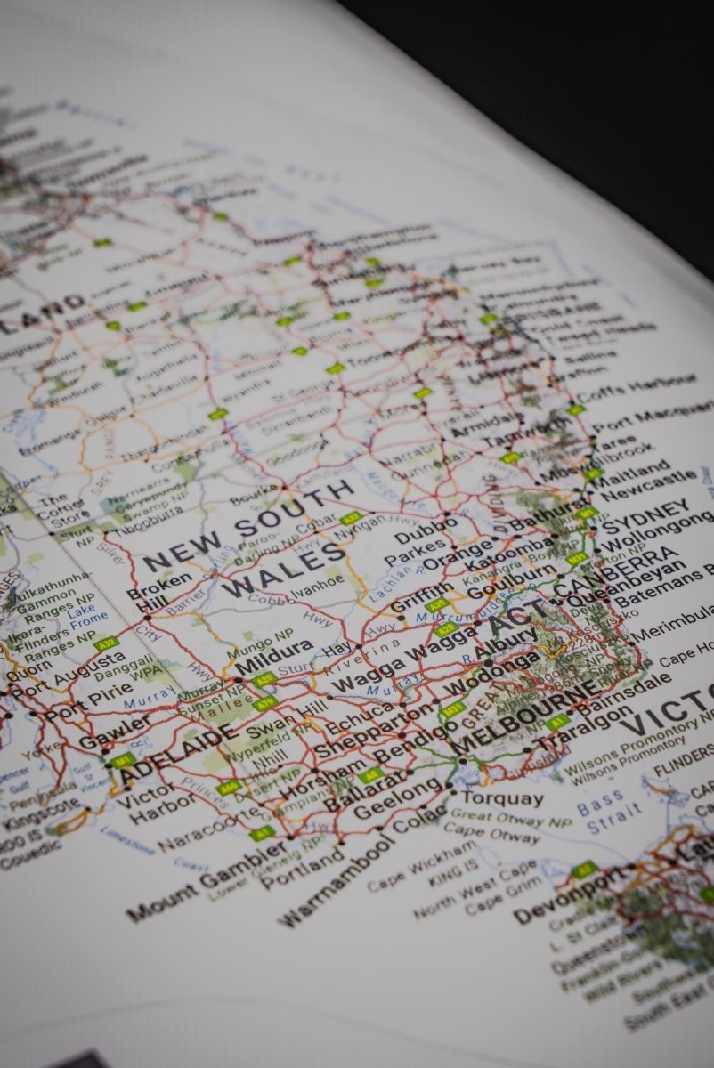 Hema Sticker Map (440mm x 375mm) - Hema Maps - 9781923354029 - Caravan World