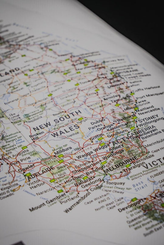 Hema Sticker Map (440mm x 375mm) - Hema Maps - 9781923354029 - Caravan World