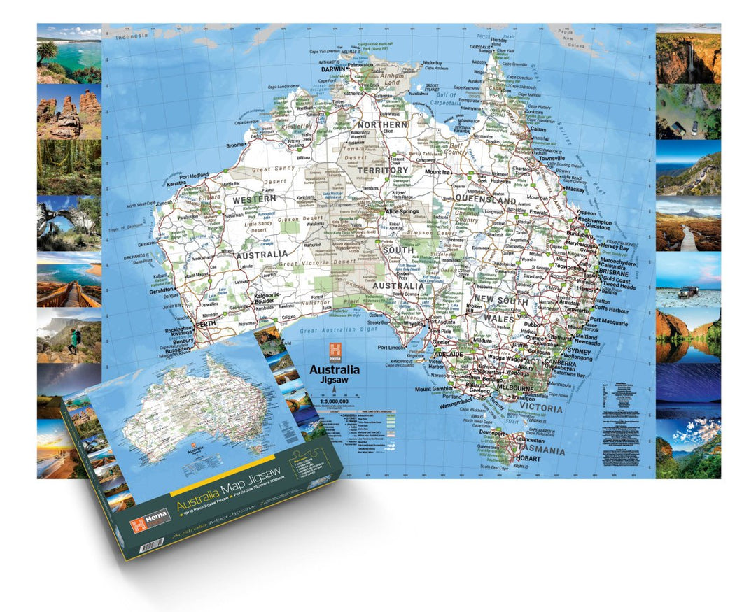 Hema's Australia Map Jigsaw - Hema Maps - Other - 9781922668899 - Caravan World