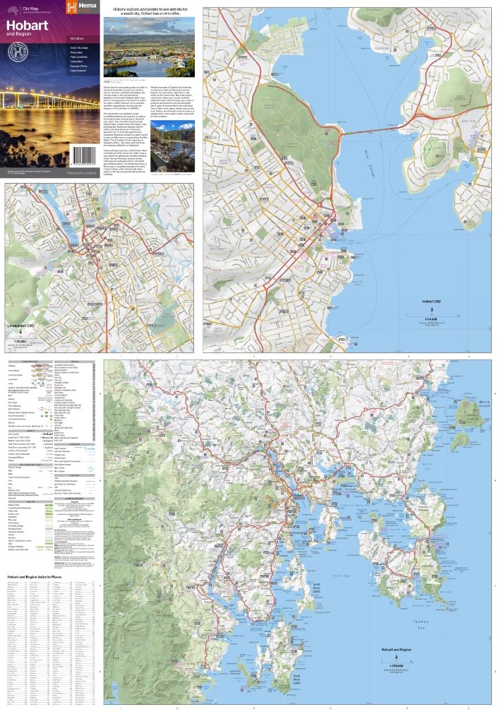 Hobart & Region Map - Hema Maps - Maps - 9321438002253 - Caravan World