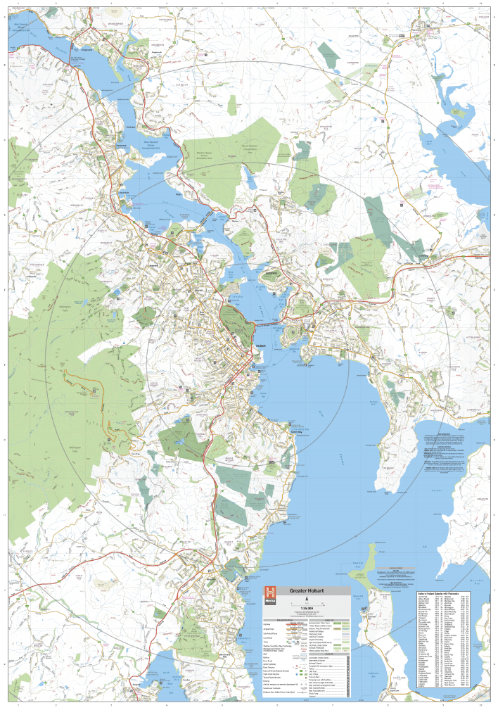 Hobart & Region Map - Hema Maps - Maps - 9321438002253 - Caravan World