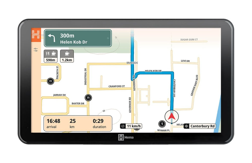 HR-1 NAV Smart Navigator with Dual Channel Dash Cams - Hema Maps - Digital - 9339398022471 -Caravan World