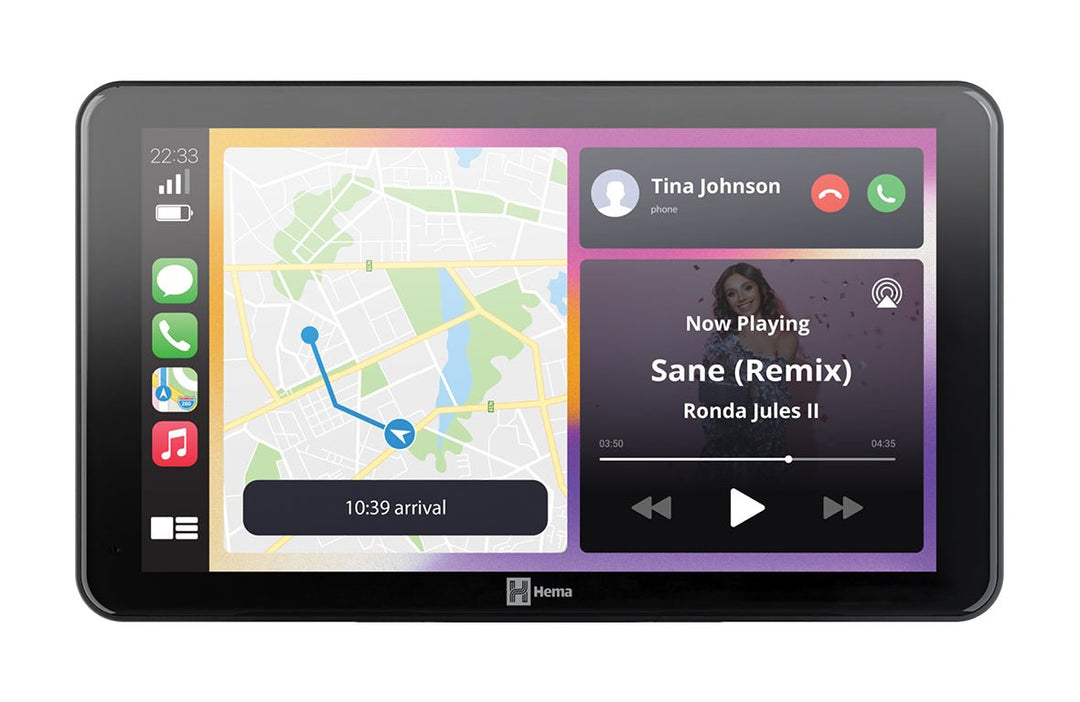 HR-1 NAV Smart Navigator with Dual Channel Dash Cams - Hema Maps - Digital - 9339398022471 -Caravan World