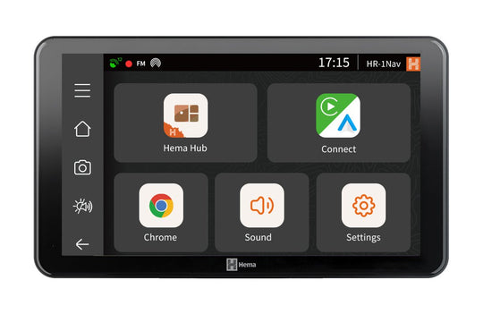 HR-1 NAV Smart Navigator with Dual Channel Dash Cams - Hema Maps - Digital - 9339398022471 -Caravan World