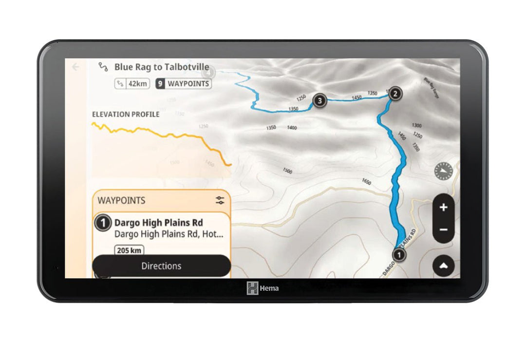 HR-1 NAV Smart Navigator with Dual Channel Dash Cams - Hema Maps - Digital - 9339398022471 -Caravan World