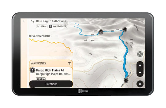 HR-1 NAV Smart Navigator with Dual Channel Dash Cams - Hema Maps - Digital - 9339398022471 -Caravan World
