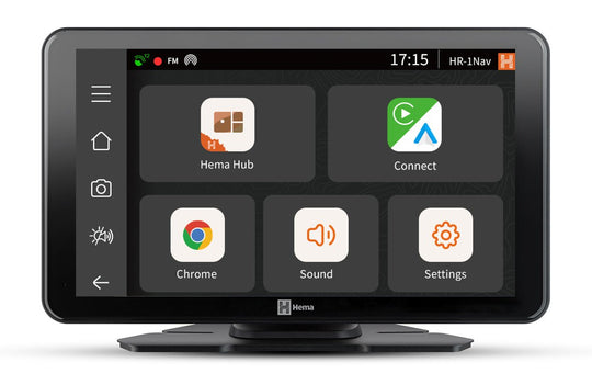 HR-1 NAV Smart Navigator with Dual Channel Dash Cams - Hema Maps - Digital - 9339398022471 -Caravan World