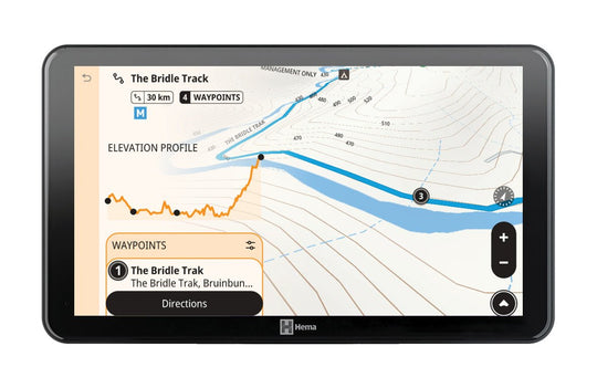 HR-1 NAV Smart Navigator with Dual Channel Dash Cams - Hema Maps - Digital - 9339398022471 -Caravan World