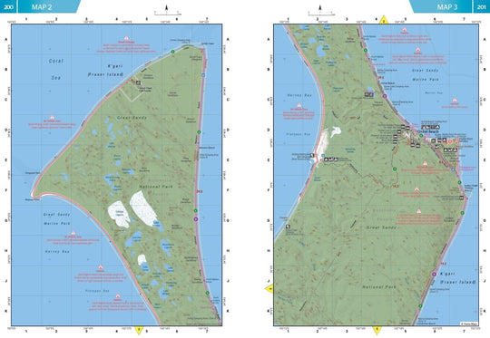 K'gari (Fraser Island) Atlas & Guide - Hema Maps - Books - 9781922668820 - Caravan World