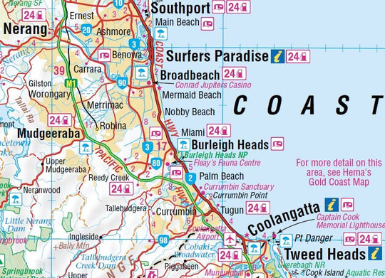 Lamington National Park Map - Hema Maps - Maps - 9781865005218 - Caravan World