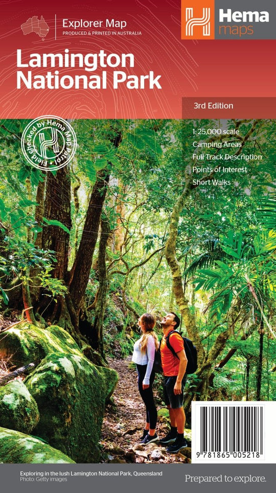 Lamington National Park Map - Hema Maps - Maps - 9781865005218 - Caravan World